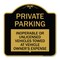 Signmission Private Parking Inoperable or Unlicensed Vehicles Towed at Vehicle Owners Expense, BG-1818-23256 A-DES-BG-1818-23256 - alternate 1